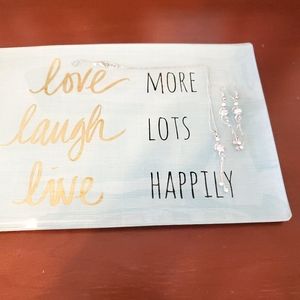 Beautiful Silver tone with Diamond detail set